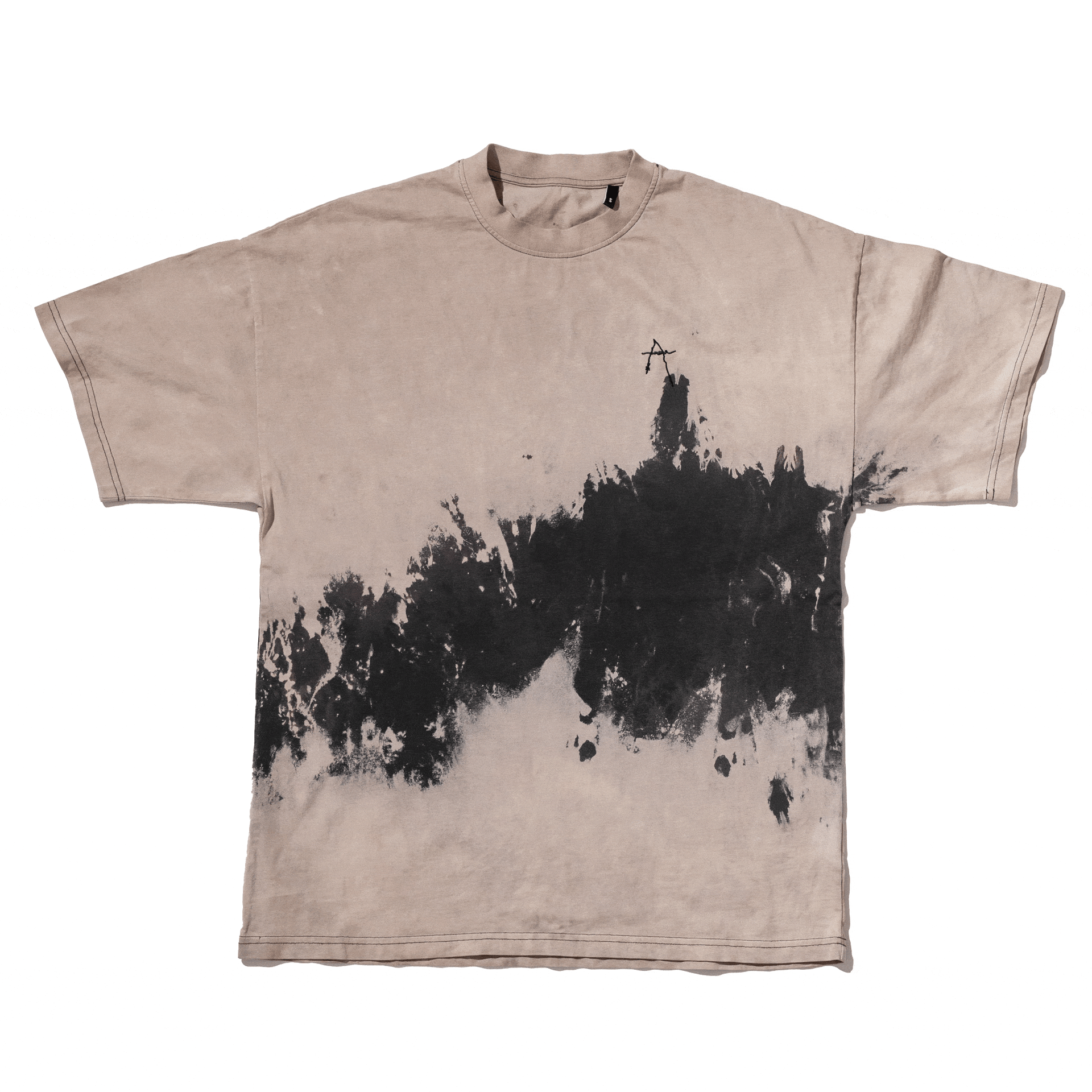 “A” Bleached Oversized Tee